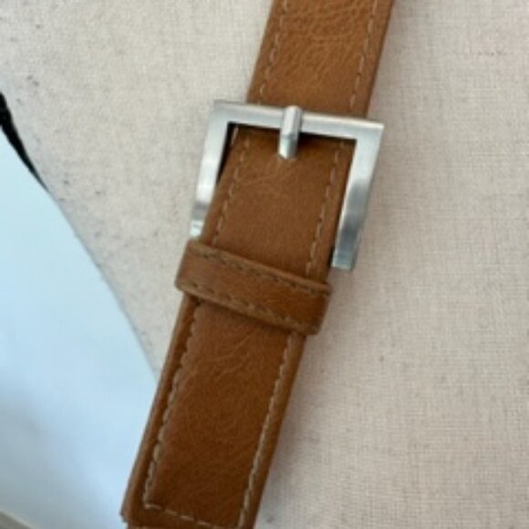 The Stone camel colour purse,  cross body adjustable brown messenger style bag - Picture 4 of 12